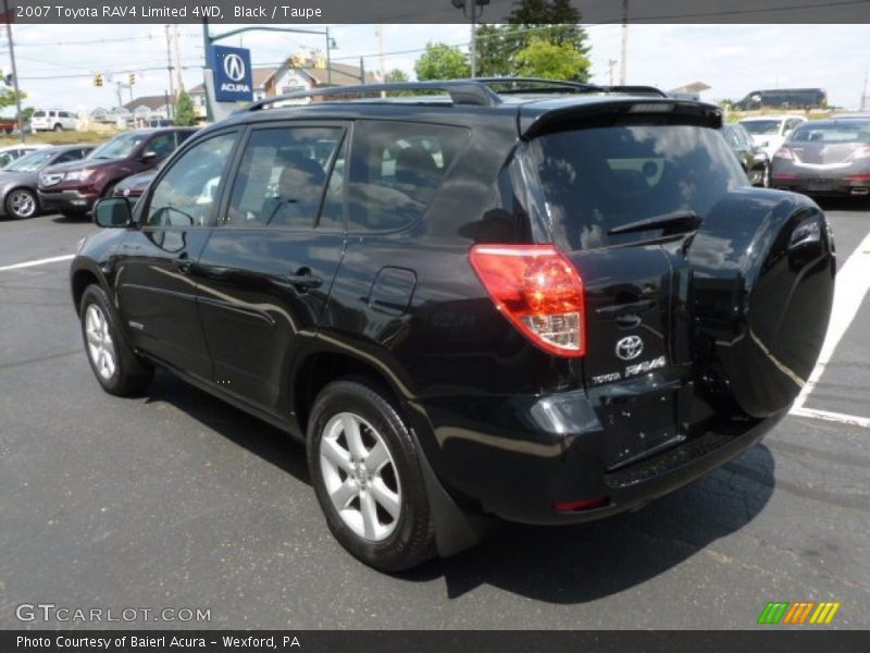Black / Taupe 2007 Toyota RAV4 Limited 4WD
