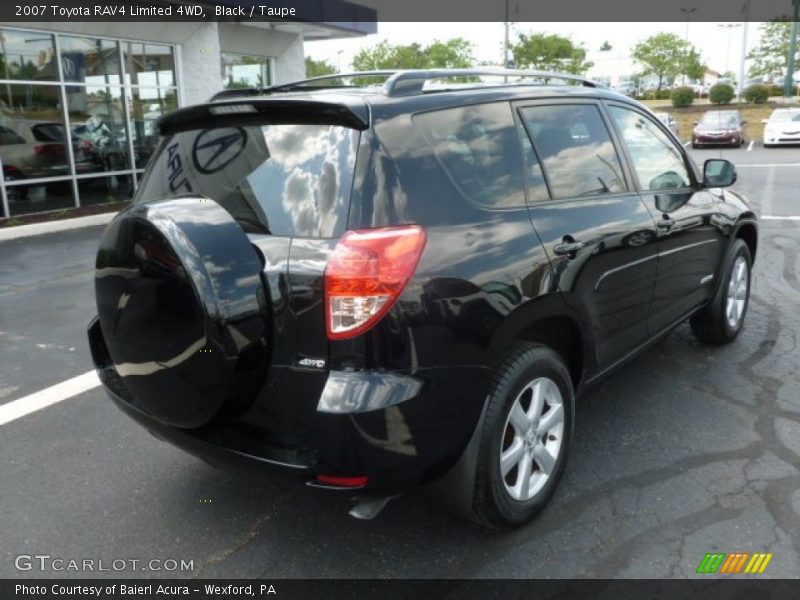 Black / Taupe 2007 Toyota RAV4 Limited 4WD