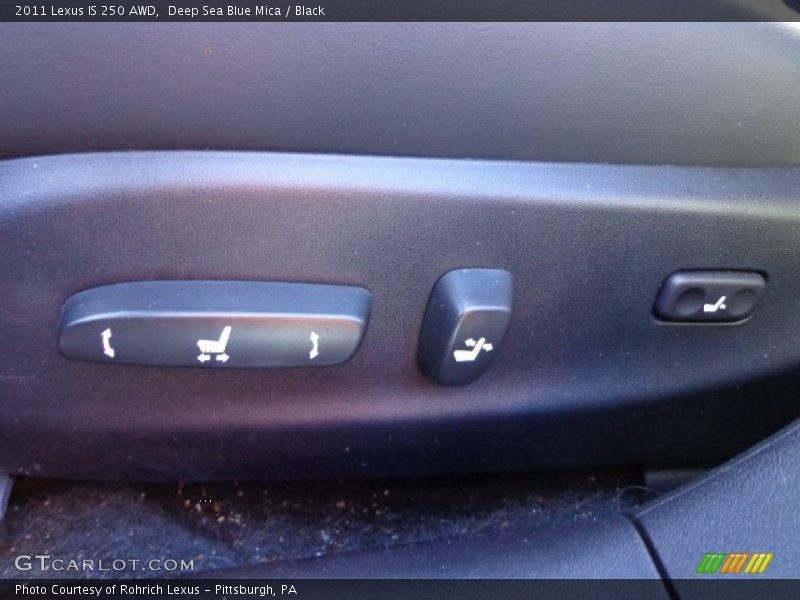 Deep Sea Blue Mica / Black 2011 Lexus IS 250 AWD
