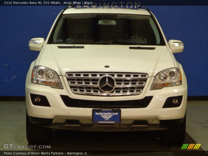 Arctic White / Black 2010 Mercedes-Benz ML 350 4Matic