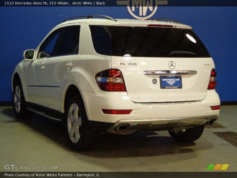 Arctic White / Black 2010 Mercedes-Benz ML 350 4Matic