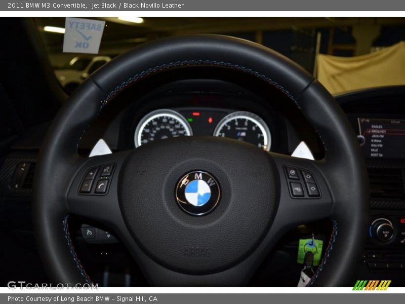 Jet Black / Black Novillo Leather 2011 BMW M3 Convertible