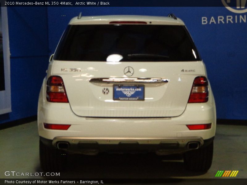 Arctic White / Black 2010 Mercedes-Benz ML 350 4Matic