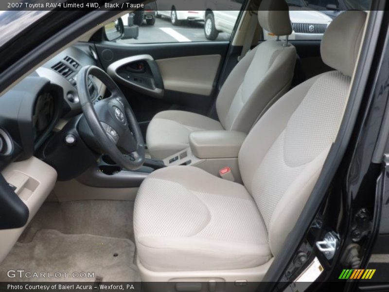 Black / Taupe 2007 Toyota RAV4 Limited 4WD