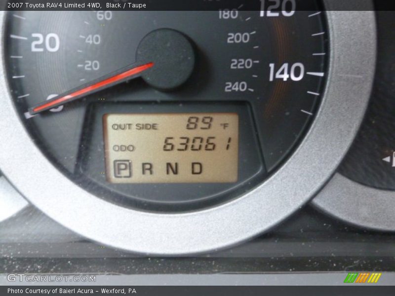 Black / Taupe 2007 Toyota RAV4 Limited 4WD