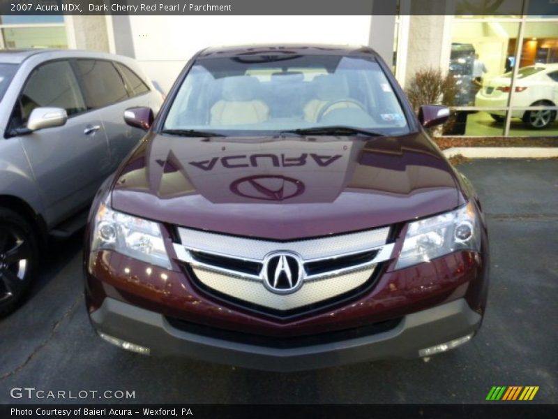 Dark Cherry Red Pearl / Parchment 2007 Acura MDX