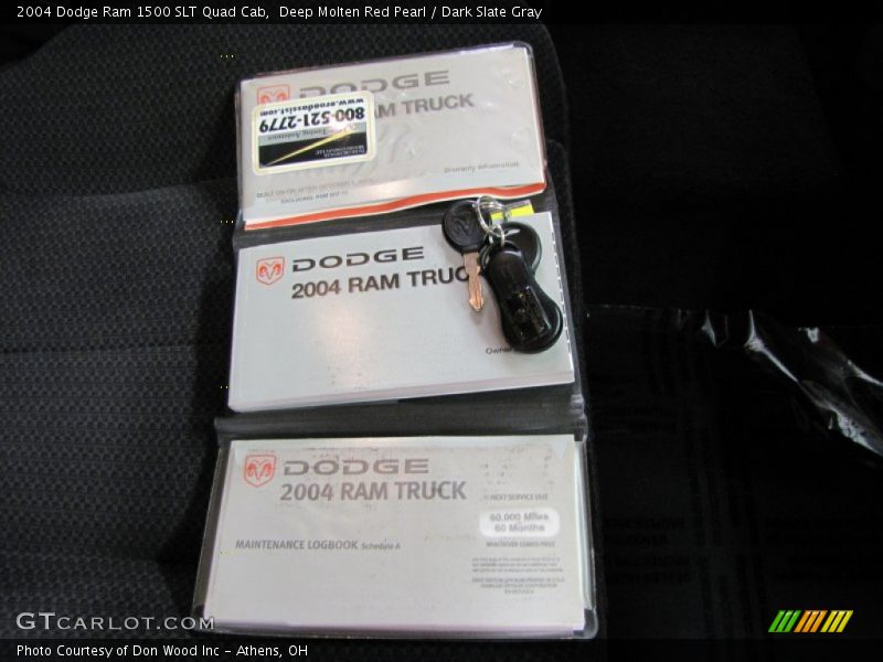Deep Molten Red Pearl / Dark Slate Gray 2004 Dodge Ram 1500 SLT Quad Cab