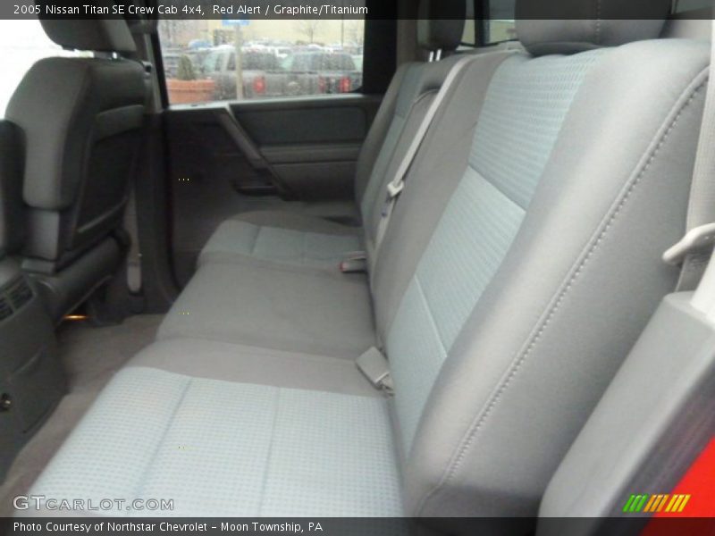 Red Alert / Graphite/Titanium 2005 Nissan Titan SE Crew Cab 4x4