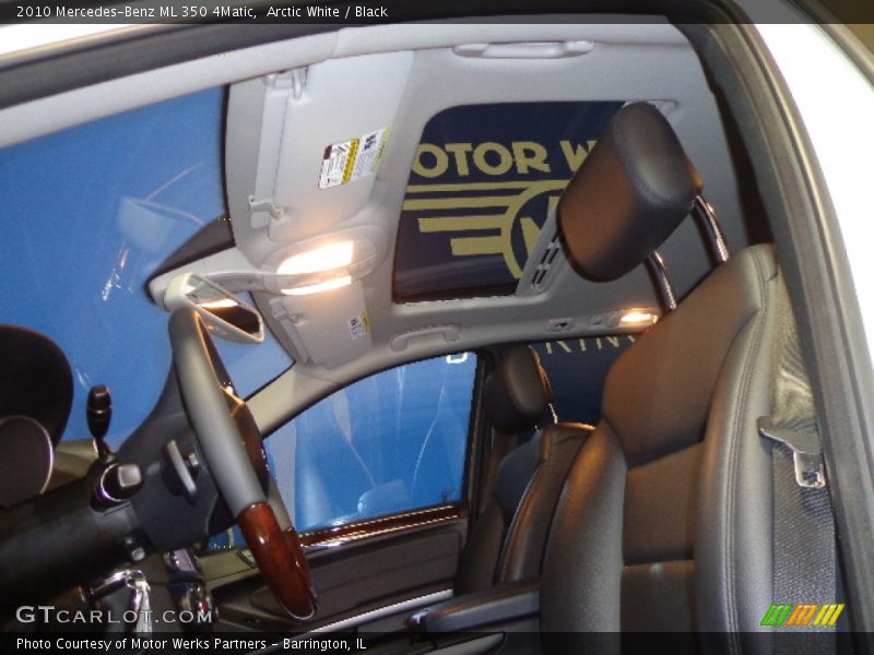 Arctic White / Black 2010 Mercedes-Benz ML 350 4Matic