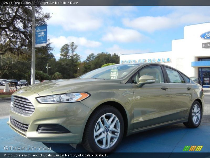 Ginger Ale Metallic / Dune 2013 Ford Fusion SE