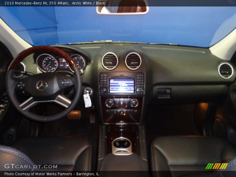 Arctic White / Black 2010 Mercedes-Benz ML 350 4Matic
