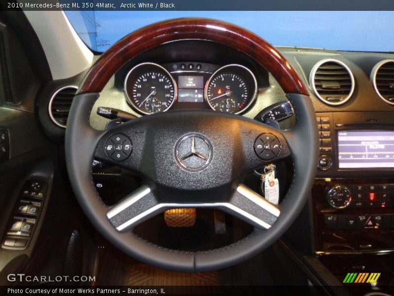 Arctic White / Black 2010 Mercedes-Benz ML 350 4Matic