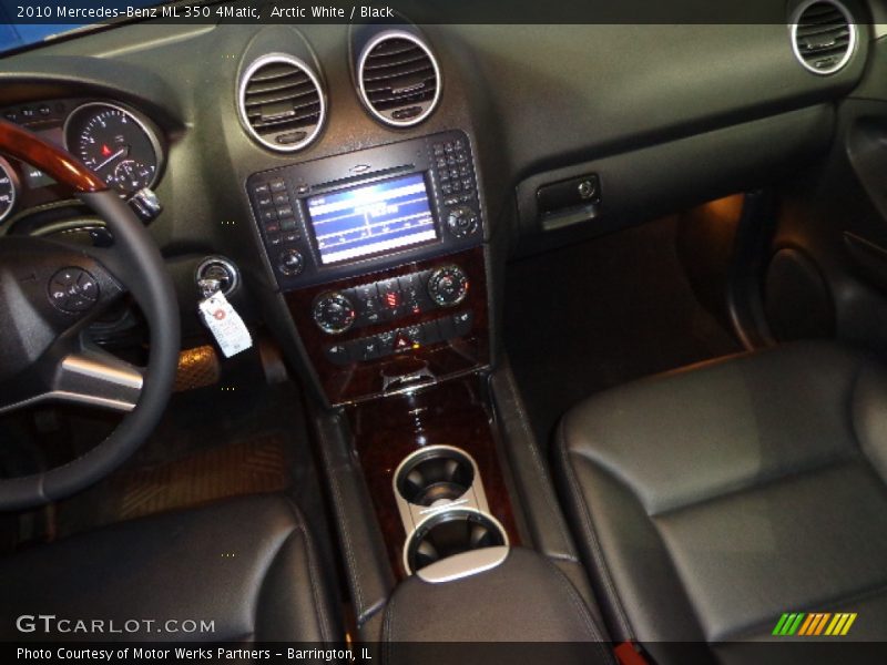 Arctic White / Black 2010 Mercedes-Benz ML 350 4Matic
