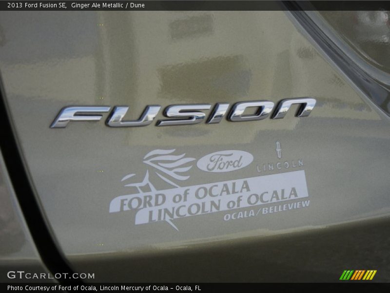 Ginger Ale Metallic / Dune 2013 Ford Fusion SE