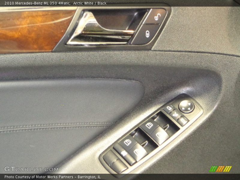 Arctic White / Black 2010 Mercedes-Benz ML 350 4Matic