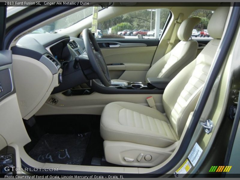 Front Seat of 2013 Fusion SE
