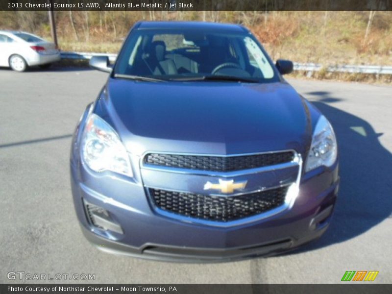Atlantis Blue Metallic / Jet Black 2013 Chevrolet Equinox LS AWD