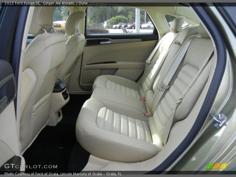 Rear Seat of 2013 Fusion SE