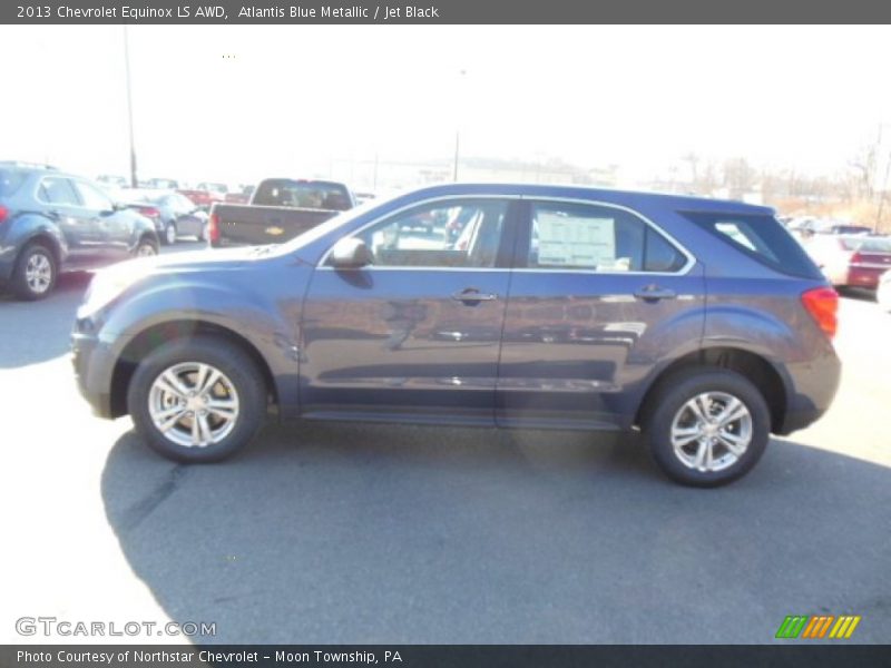 Atlantis Blue Metallic / Jet Black 2013 Chevrolet Equinox LS AWD
