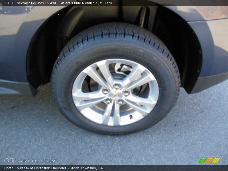 Atlantis Blue Metallic / Jet Black 2013 Chevrolet Equinox LS AWD