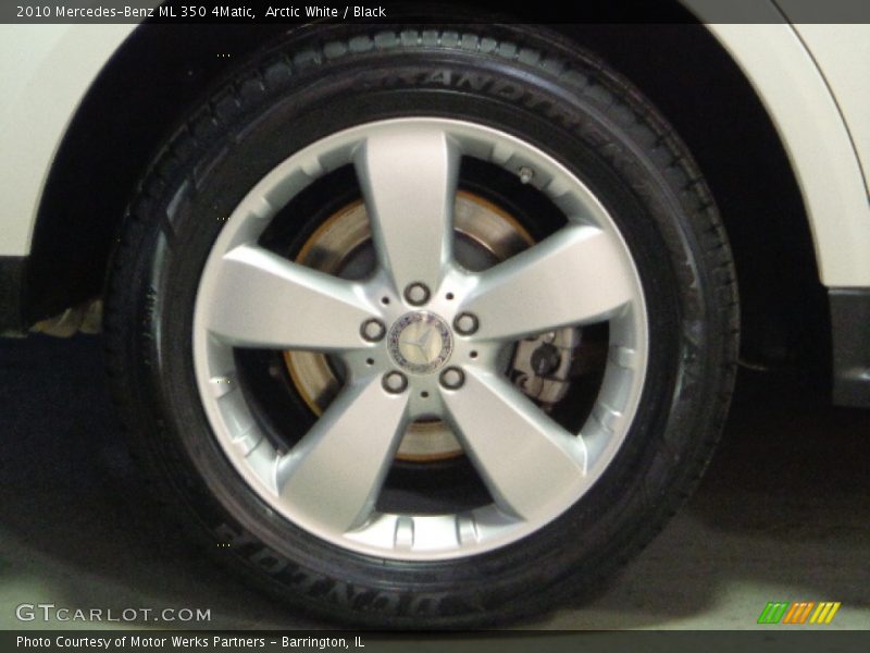 Arctic White / Black 2010 Mercedes-Benz ML 350 4Matic