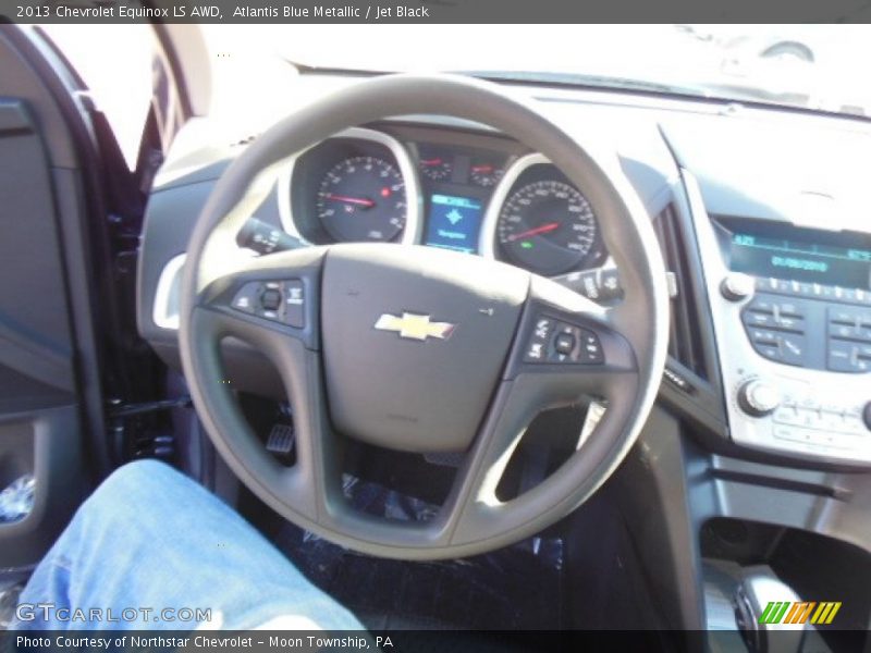 Atlantis Blue Metallic / Jet Black 2013 Chevrolet Equinox LS AWD