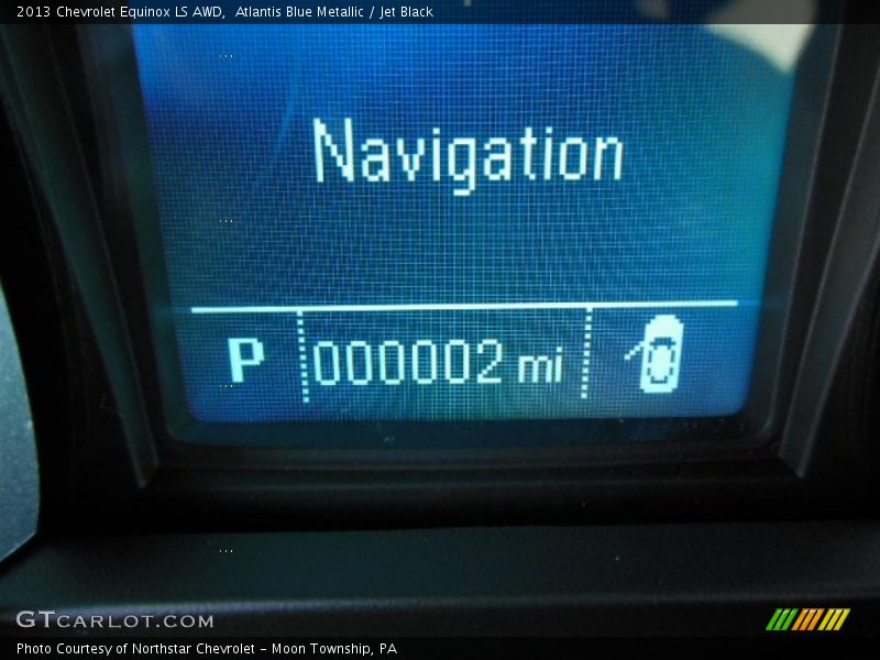 Atlantis Blue Metallic / Jet Black 2013 Chevrolet Equinox LS AWD