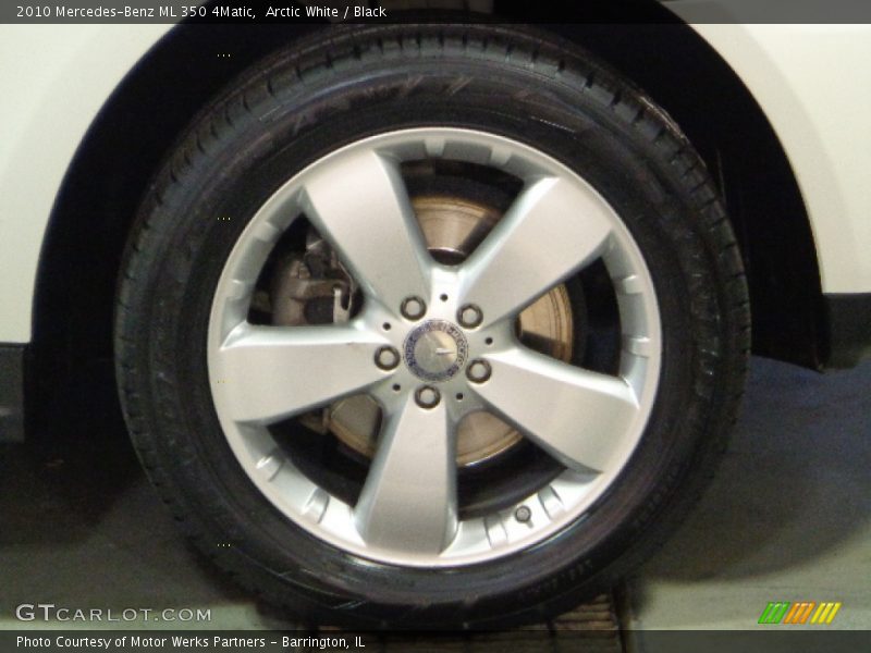 Arctic White / Black 2010 Mercedes-Benz ML 350 4Matic
