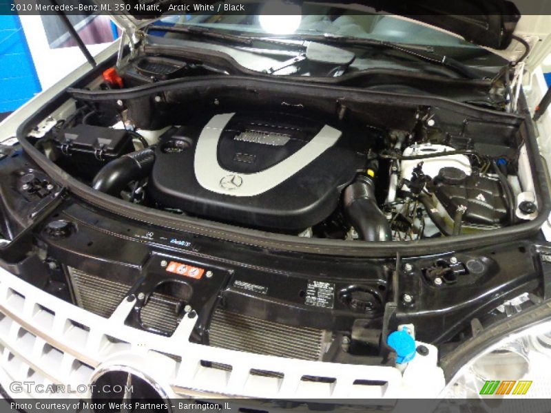 Arctic White / Black 2010 Mercedes-Benz ML 350 4Matic