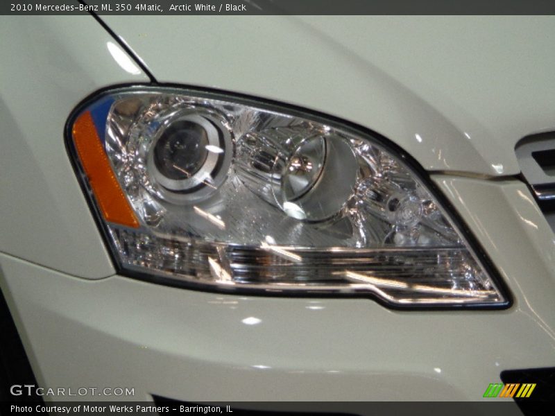 Arctic White / Black 2010 Mercedes-Benz ML 350 4Matic