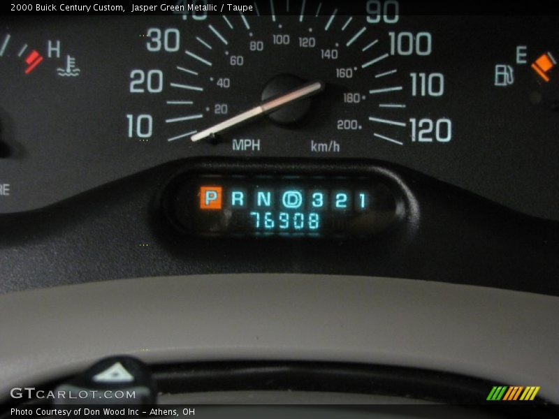 Jasper Green Metallic / Taupe 2000 Buick Century Custom
