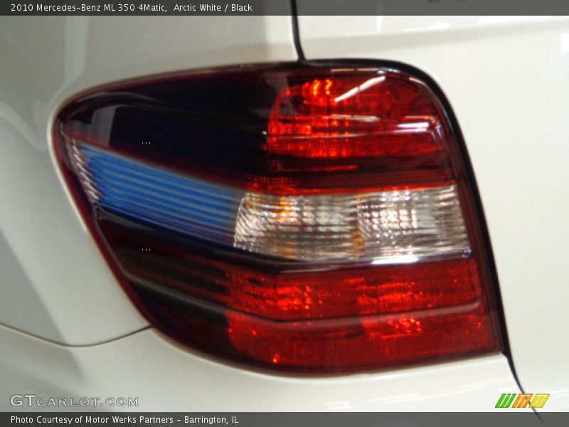 Arctic White / Black 2010 Mercedes-Benz ML 350 4Matic
