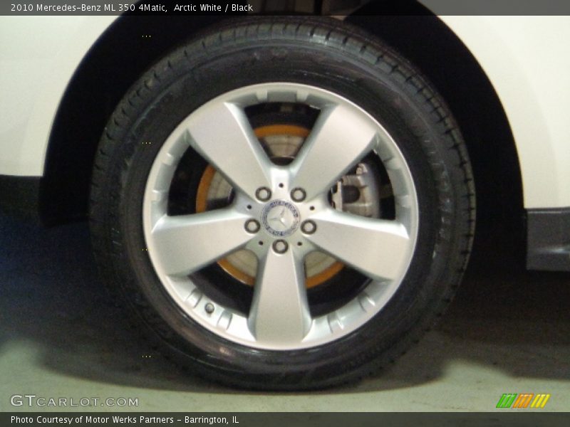 Arctic White / Black 2010 Mercedes-Benz ML 350 4Matic