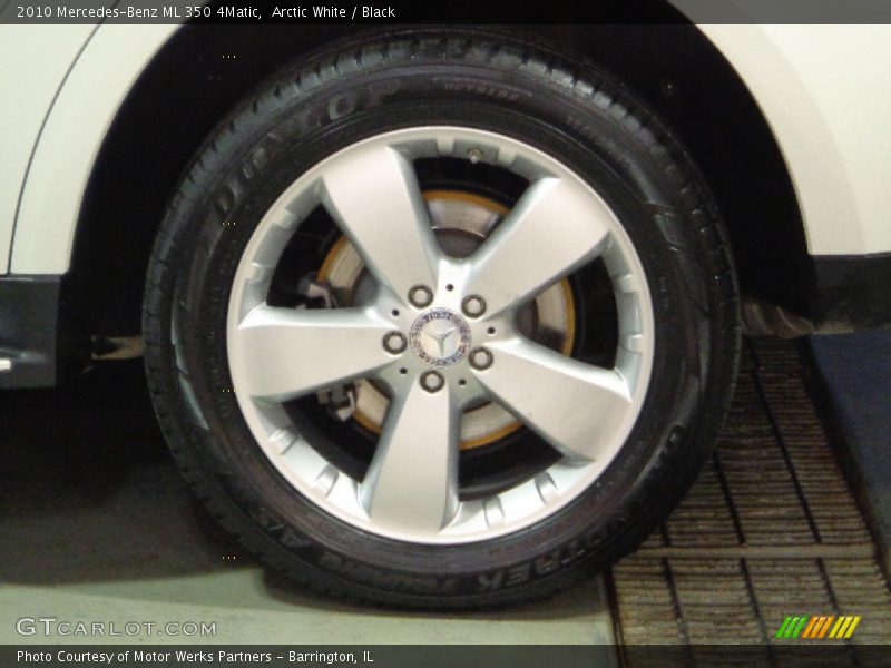Arctic White / Black 2010 Mercedes-Benz ML 350 4Matic