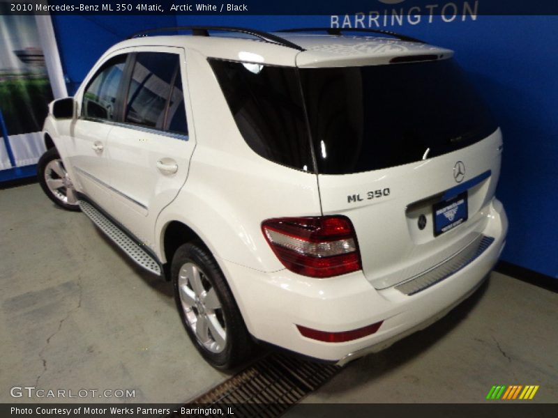 Arctic White / Black 2010 Mercedes-Benz ML 350 4Matic