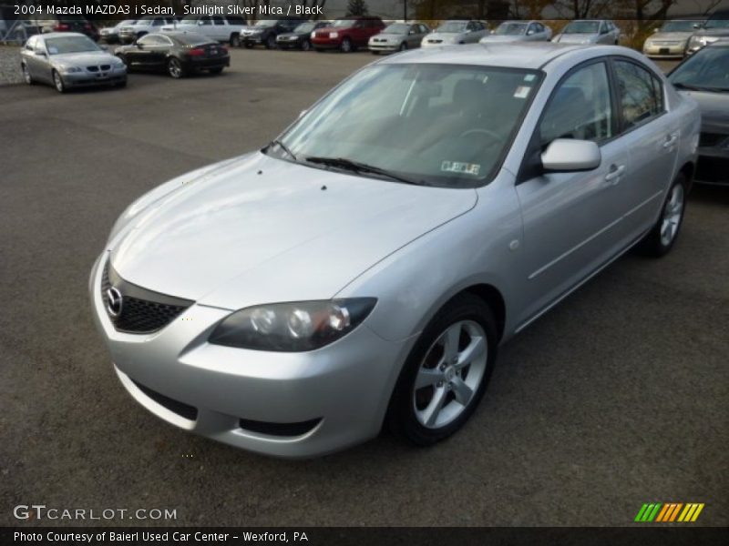 Sunlight Silver Mica / Black 2004 Mazda MAZDA3 i Sedan