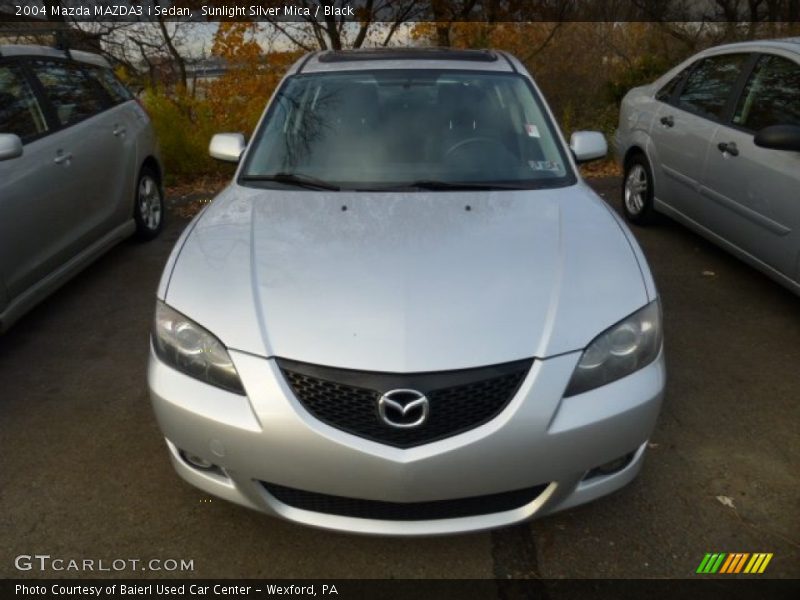 Sunlight Silver Mica / Black 2004 Mazda MAZDA3 i Sedan