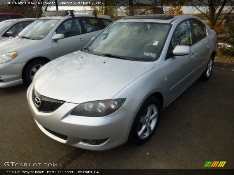 Sunlight Silver Mica / Black 2004 Mazda MAZDA3 i Sedan