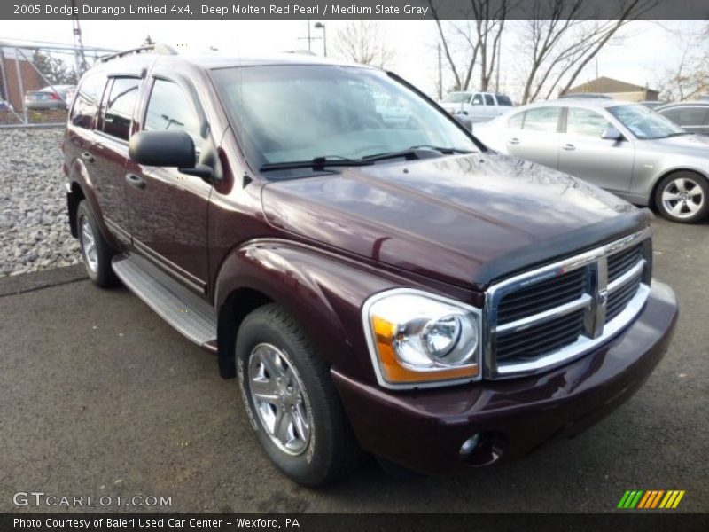 Deep Molten Red Pearl / Medium Slate Gray 2005 Dodge Durango Limited 4x4