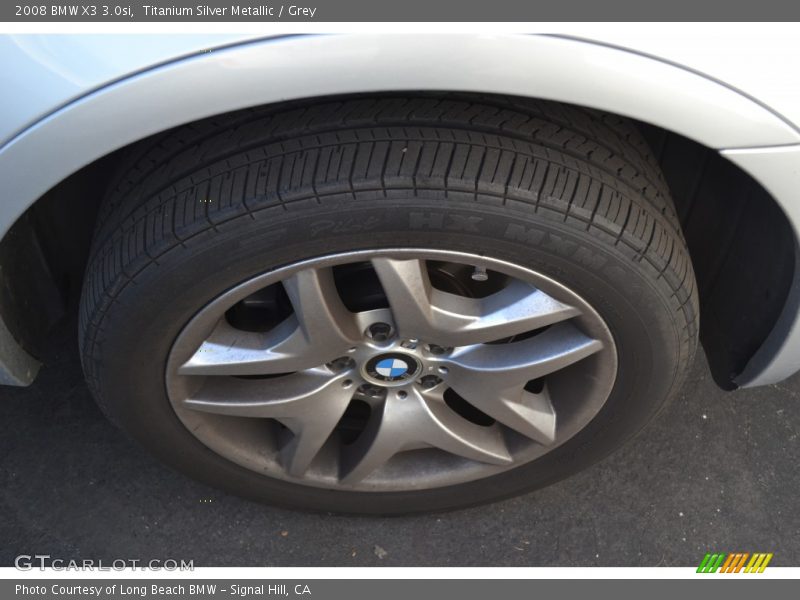 Titanium Silver Metallic / Grey 2008 BMW X3 3.0si
