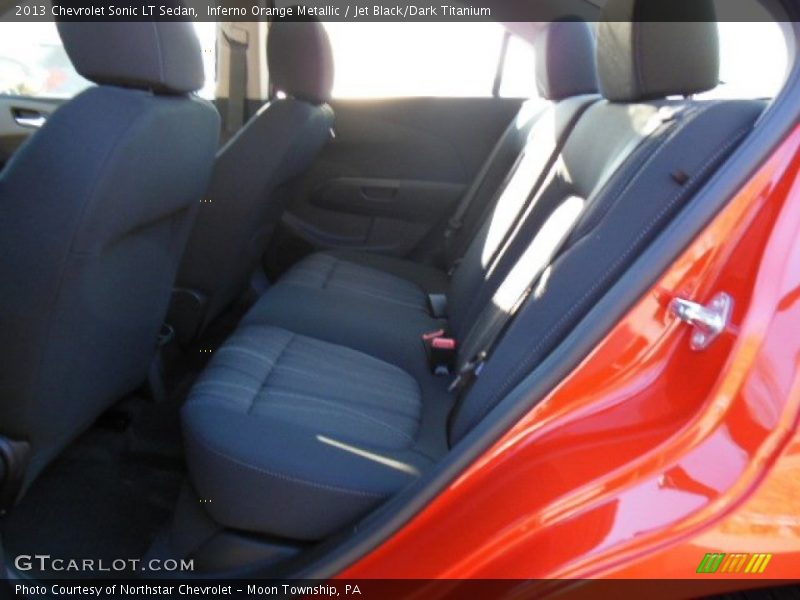 Inferno Orange Metallic / Jet Black/Dark Titanium 2013 Chevrolet Sonic LT Sedan