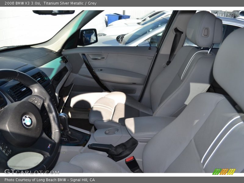 Titanium Silver Metallic / Grey 2008 BMW X3 3.0si