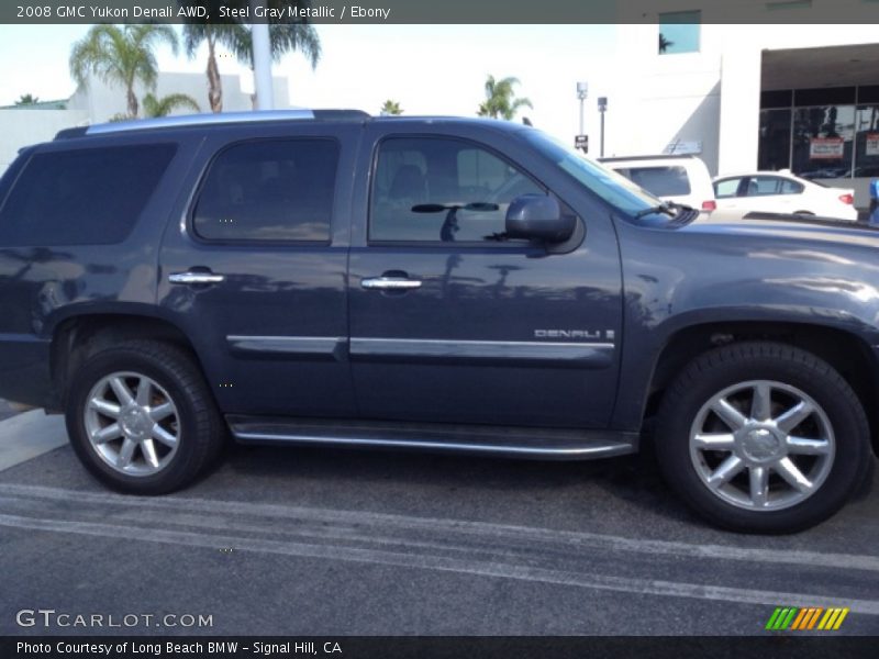 Steel Gray Metallic / Ebony 2008 GMC Yukon Denali AWD