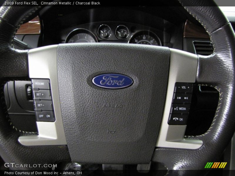 Cinnamon Metallic / Charcoal Black 2009 Ford Flex SEL