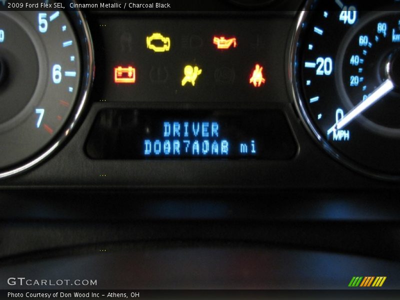 Cinnamon Metallic / Charcoal Black 2009 Ford Flex SEL