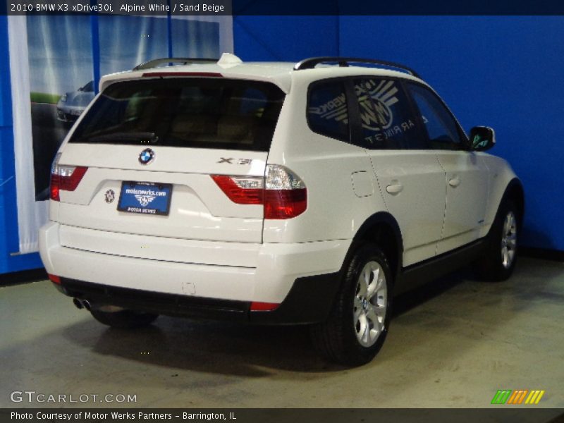 Alpine White / Sand Beige 2010 BMW X3 xDrive30i