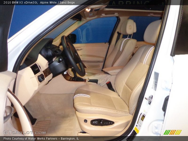 Alpine White / Sand Beige 2010 BMW X3 xDrive30i