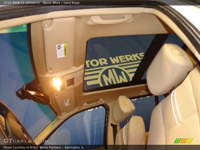 Alpine White / Sand Beige 2010 BMW X3 xDrive30i