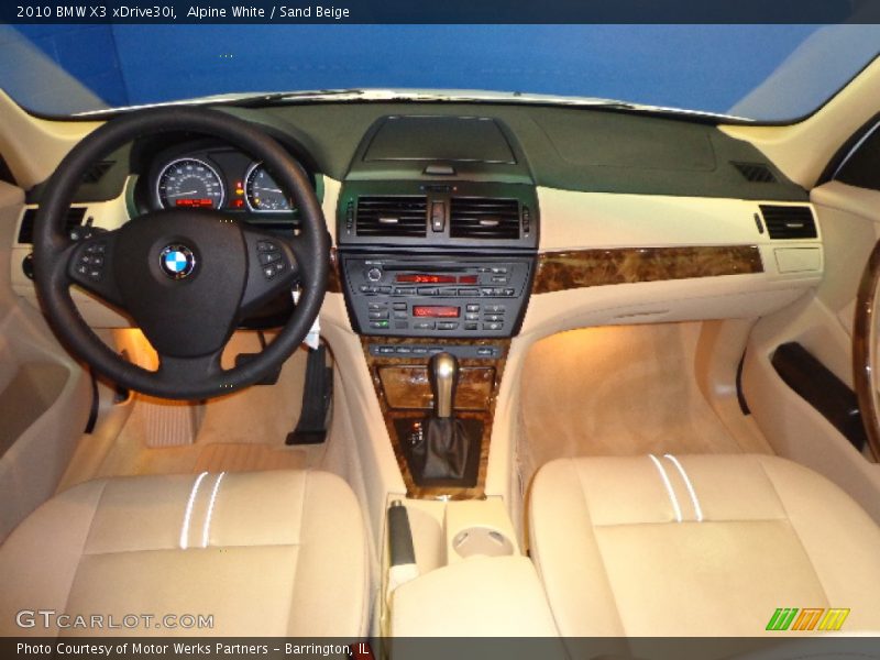 Alpine White / Sand Beige 2010 BMW X3 xDrive30i