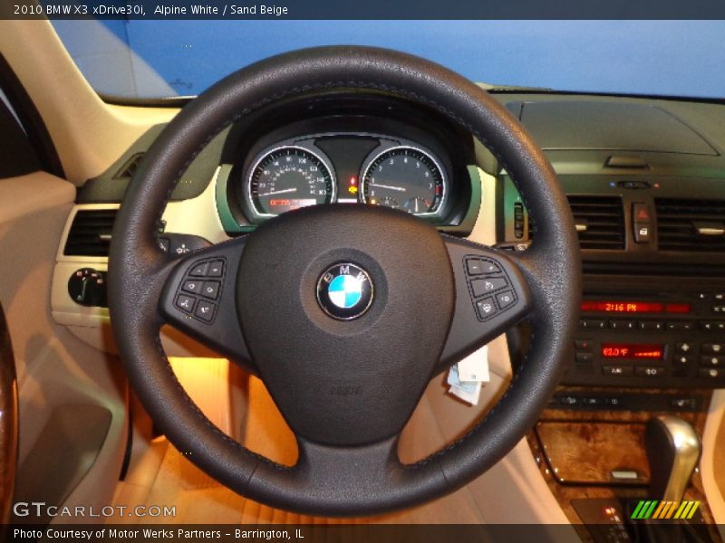Alpine White / Sand Beige 2010 BMW X3 xDrive30i